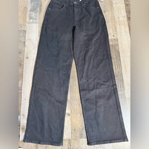 Rag & Bone Shannon Relaxed Straight Jeans Black High Rise Wide Leg NWT Size 29